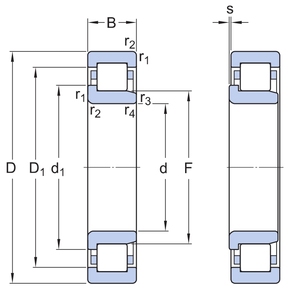 Roulement à rouleaux cylindriques de haute précision 90x190x43mm NJ <span class=keywords><strong>318</strong></span> ECM/C4VA301 pour moteur de traction - Product Image 4