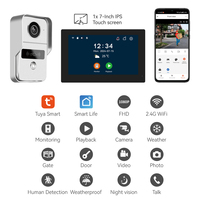Système d'Interphone Vidéo Filaire Tuya Smart à 2 Fils avec Moniteur Écran 10.1 & 7 Pouces et Caméra de Sonnette
