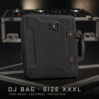 Étui pour contrôleur DJ XXL avec coque renforcée en EVA et intérieur en mousse alvéolée pour la protection des équipements de mixage surdimensionnés lors des déplacements