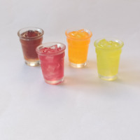100 mini tasses à café en résine, modèles de verres simulés, jouets décoratifs pour maison de poupée, accessoires miniatures pour jardin féerique