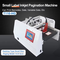 Machine de codage par jet d'encre automatique à haute efficacité T110-HG pour l'impression de dates sur les étiquettes des boîtes en carton avec panneau de commande numérique