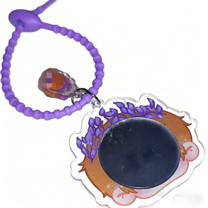 Nouveau porte-clés OEM personnalisé en plastique, mignon, mini miroir cosmétique portable, breloque pour maquillage - Product Image 5
