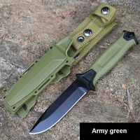 Strongarm Jagdmesser Camping Survie Chasse Couteau Nylon Gaine Ceinture Droite Lame Fixe Couteau Tactique