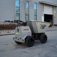 Minidumper Elettrico Rhinoceros 500kg con Batteria al Litio, Benna da 0,28 m³, Alta Efficienza 1600W, 1 Anno di Garanzia