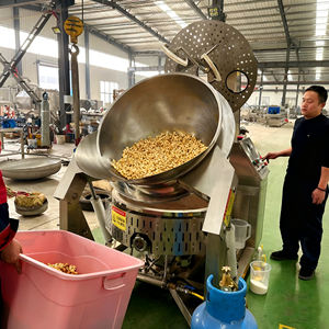 آلة صنع الفشار الأوتوماتيكية عالية السعة على شكل كرة، وعاء صناعي لصنع الفشار، آلة فشار تعمل بالغاز للبيع - Product Image 5