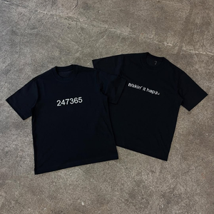 Fabrieksaanpassing Zwarte 100% katoenen zomer T-shirts met O-hals, digitale print logo, hoogwaardige letter T-shirts voor heren - Product Image 2