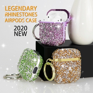 Funda para auriculares <span class=keywords><strong>airpods</strong></span> <span class=keywords><strong>pro</strong></span> <span class=keywords><strong>1</strong></span> y 2 3, funda con brillantes y diamantes grandes, a la moda, 2020 - Product Image 1
