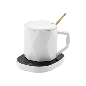 Posavasos termostático automático pequeño, calentador de taza de café de inducción por gravedad