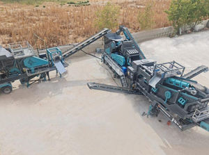 Máquina trituradora de rocas para minería, planta móvil de trituración de mandíbulas e impacto - Product Image 3