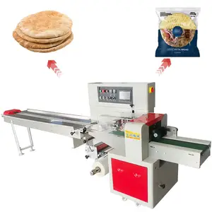 Toptan tam otomatik akış paketleme ekmeği paketleme makinesi Tortilla paketleme makinesi