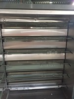 Sécurité commerciale d'équipement de gril de cuisine 9 tiges tournant la rôtissoire de poulet de gaz d'acier inoxydable