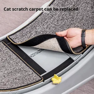 Treadmill Kucing Sport Mewah dengan Roda Lari Senyap, Rangka Panjat & Papan Garukan - Mainan Hewan Peliharaan Ukuran Besar - Product Image 4