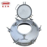 Penutup Lubang Inspeksi Baja Anti Karat Desain Tutup Ganda Buka Cepat