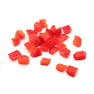 IQF Red pepper cuts IQF vegetables 10*10mm/20*20mm Frozen pepper cuts high quality good price Frozen vegetables