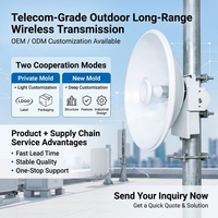 Antena de Comunicación de Alta Ganancia MIMO de Banda Dual de 2.4GHz, QW 2-20 Beam, para Exteriores, Larga Distancia, PTP/PTMP, Blanca, Sin Licencia