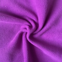 Tissu Velours Tricoté Uni en Polyester Doublement Brossé Anti-Bouloches, Poids Moyen, pour Revêtement de Canapé, Sacs, Vestes et Manteaux – Vente en Gros
