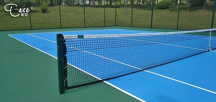 Professional Aluminum Alloy In-Ground Pickleball Post Outdoor Pickleball net pole and Net System for sale