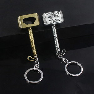 Llavero <span class=keywords><strong>de</strong></span> Metal Barato al por Mayor con Forma <span class=keywords><strong>de</strong></span> Superhéroe, Abrebotellas 3D, Llavero con Martillo <span class=keywords><strong>de</strong></span> <span class=keywords><strong>Thor</strong></span> - Product Image 6