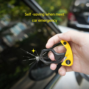 أداة متعددة الاستخدامات للخارج من سانرينمو SK051G-GY مع حلقة مفاتيح وخطاف وقاطع زجاج للتخييم والبقاء على قيد الحياة - Product Image 4