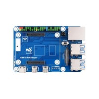 SKU-23611 CM4 ke Pi 4B Papan Adaptor untuk Modul Komputasi Raspberry Pi 4 Papan Pengembangan Alternatif 4x USB 3.0 Giga