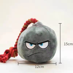 Tùy chỉnh dễ thương bom bóng nhai đồ chơi-sang trọng sang trọng với squeaker cho tương tác chơi & Đào Tạo - Product Image 3