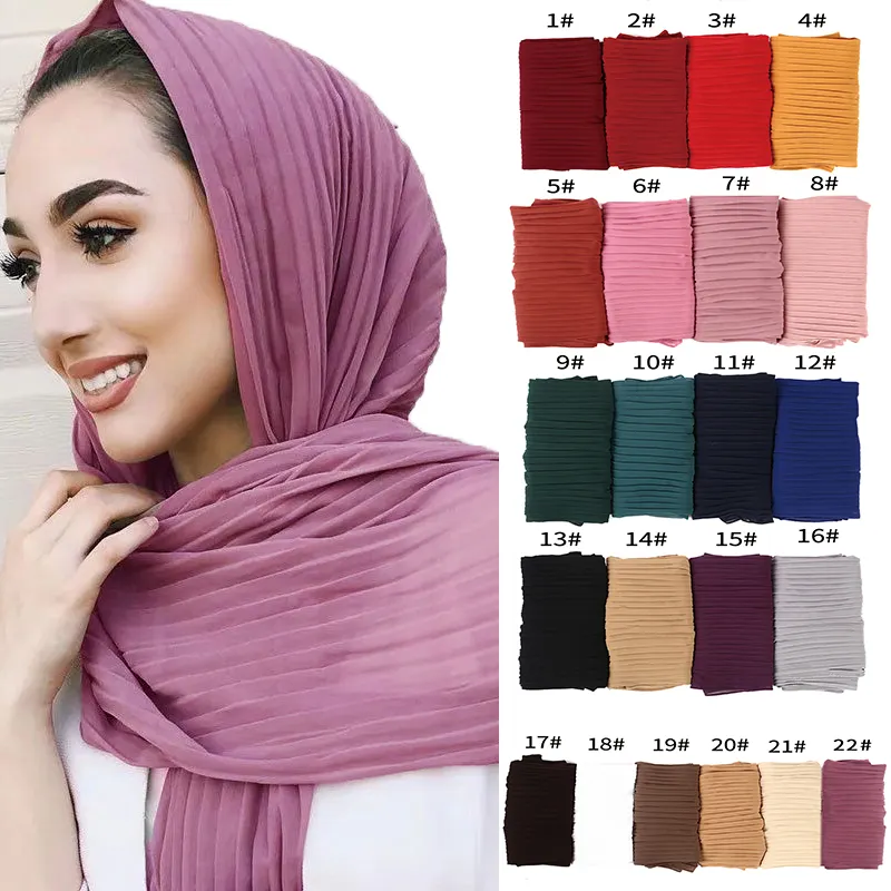 2020 Wholesale China Shawl Hijab Scarf New Style Hijab Chiffon Shawl Muslim Hijab