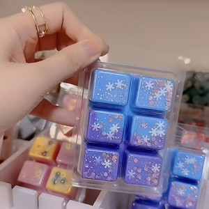 Chất Lượng Cao Tùy Chỉnh Thơm Sáp Bánh Cube Tan Chảy Khối Như Trang Trí Nội Thất Quà Tặng Bán Buôn Sáp Ong Cho Giáng Sinh - Product Image 2