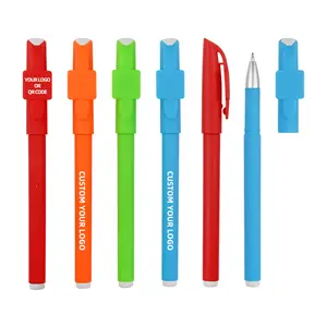 Personal Customized QR code printed cheap gel ink pen