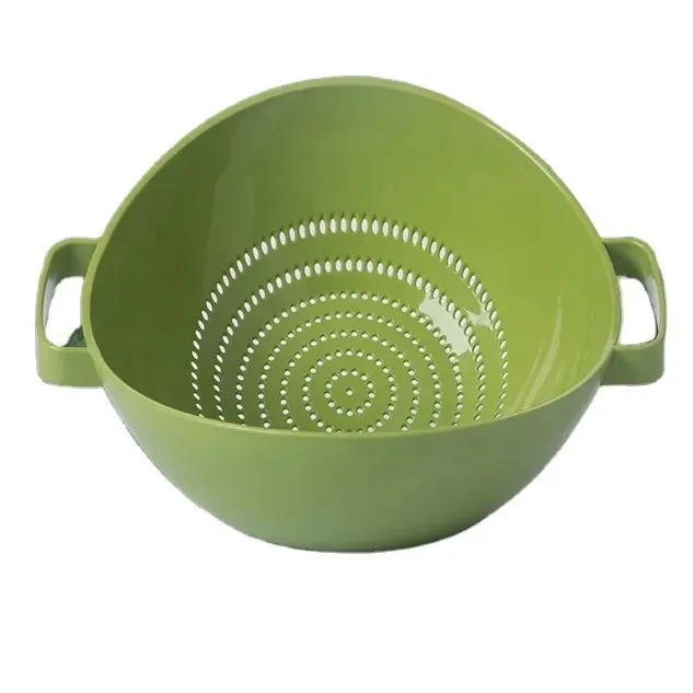 Plastic Fruit Vegetable Washing Bowl Drain Basket waschen sieb haushalts wohnzimmer obst teller Fruit Vegetable Washing Bowl L