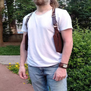 Men's <b>Chest</b> Bag Shoulder Bag Adjustable Strap <b>Small</b> Zipper Phone Storage Portable Spring Summer Autumn - Product Image 1