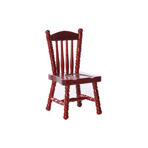 1:12 casa de muñecas miniatura Europea mesa de comedor silla modelo DIY accesorios de juguete de madera jugar silla Windsor casa de muñecas - Product Image 1