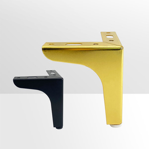 Pieds <span class=keywords><strong>de</strong></span> meubles <span class=keywords><strong>en</strong></span> fer noir modernes à trois branches <span class=keywords><strong>de</strong></span> 10 pouces |   Support métallique robuste pour tables <span class=keywords><strong>de</strong></span> chevet et petites armoires |   Matériel <span class=keywords><strong>de</strong></span> bricolage - Product Image 2