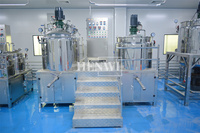 Mélangeur de gel capillaire Henwi 200-5000 litres, machine à fabriquer l'huile capillaire, mélangeur homogénéisateur sous vide haute vitesse pour crème cosmétique