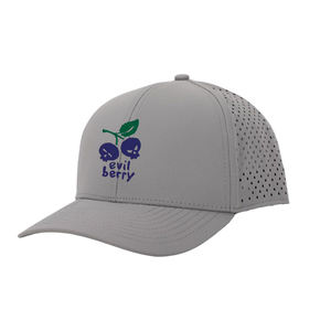 Wholesale 6 Panel Custom Structured <b>Waterproof</b> Laser Hole Perforated Curved Brim Sport Baseball <b>Cap</b> - Product Image 5