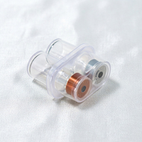 Flacon compte-gouttes en verre transparent de 2-30 ml de qualité supérieure pour cosmétiques, avec bouchon à sertir, pour poudre lyophilisée, bouteilles de stockage vides, emballage
