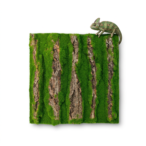 Panneau mural rectangulaire en écorce naturelle pour terrarium, simulation de mousse, pour reptiles et amphibiens, vente en gros - Product Image 2