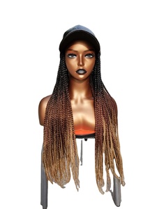 Xtrend — chapeau naturel tressé avec perruque pour femmes, en <span class=keywords><strong>cheveux</strong></span> synthétiques - Product Image 3