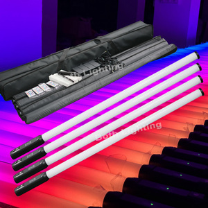 Éclairage 360LED Tubes 4 pièces avec sac Noir Étanche IP65 Lumières Pixel RGBWA Sans fil pour scène Mariage DJ Événement Club Fête - Product Image 6