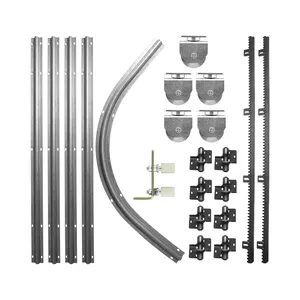 Porte coulissante accessoires robuste allée sectionnelle en acier inoxydable porte roue porte coulissante rouleau pour portail coulissant automatique