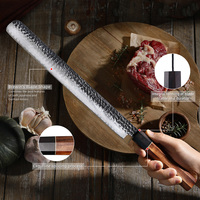Couteau à découper la viande en acier carbone forgé à la main, de qualité supérieure, pour jambon et poitrine de bœuf