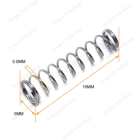 Ressort hélicoïdal de torsion de compression personnalisé OEM ODM Stylo à bille Ressort de mémoire Bouton de commutation Ressort en alliage à mémoire de forme Yisen spirale