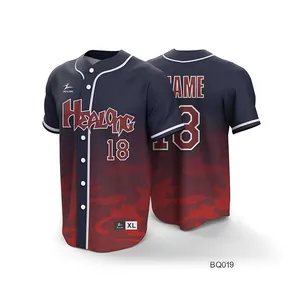 Jersey de Baseball par Sublimation, modèle vierge et simple, vente en gros, uniforme de Baseball