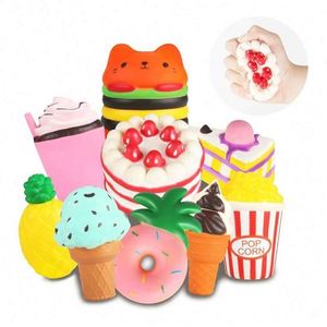 OEM Custom Logo Printing Service for Blueberry Mixed Fruit <b>Squishy</b> Toys (PU/Silicone) Sensory Antistress Promotional Squeeze - Product Image 1