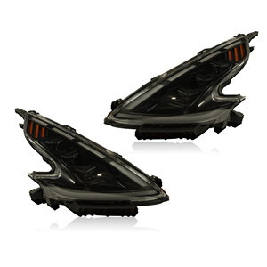 Faros Delanteros Modernos Bi-LED para 370Z 2013-2019 con DRL Dinámico, Indicadores Secuenciales, Carcasa Negra, Conjunto de Lámparas Delanteras de Alto Rendimiento - Product Image 3