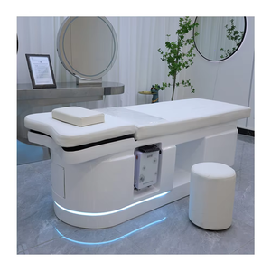 Fauteuil <span class=keywords><strong>de</strong></span> <span class=keywords><strong>massage</strong></span> électrique professionnel réglable pour salon, avec appui-tête en cuir synthétique et cadre en acier inoxydable, pour salle <span class=keywords><strong>de</strong></span> bain - Product Image 3