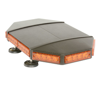 Lampu peringatan strobo LED, bar cahaya strobo mini dengan dasar magnetik, rumah Aluminium LED