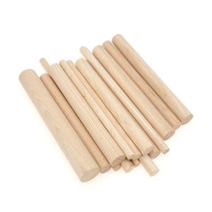 12 Zoll hölzerne quadratische Dübels tange Kleine Hartholz unvollendete Holz runde Qurae Sticks für Basteln DIY-Projekte - Product Image 6