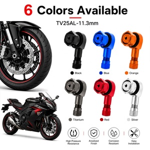 Valves de <span class=keywords><strong>pneu</strong></span> à angle noir à 90 degrés tiges de <span class=keywords><strong>Valve</strong></span> de moto <span class=keywords><strong>pneu</strong></span> 11.3mm trous de jante roue aluminium adapté à la plupart des motos - Product Image 6