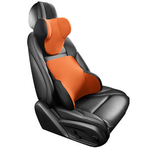 Almohada para reposacabezas de coche en forma de U, soporte ergonómico de espuma viscoelástica para cojín de asiento de coche, color sólido, poliéster, algodón, para las cuatro estaciones - Product Image 2