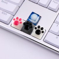 C-0431 Clavier bouchon moule BRICOLAGE miroir mécanique clavier d'ordinateur D'OEM chat griffe moule en silicone de colle cristal chute moule